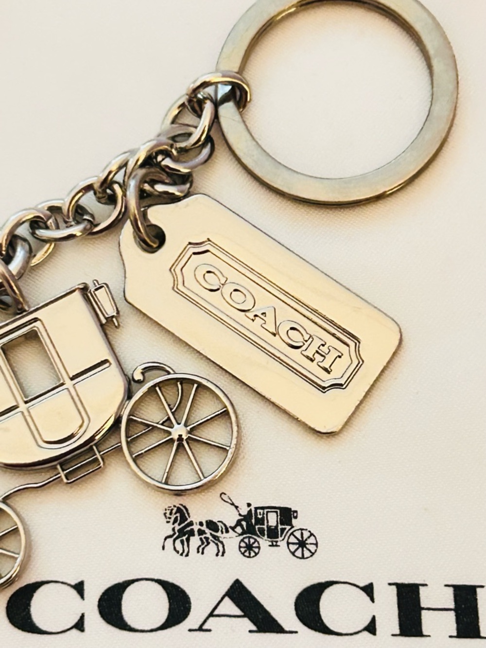 RARE Coach Y2K 1941 Horse and Carriage Keychain/ Bag Charm - Picture 4 of 15